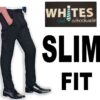 White Slim Fit School Trousers