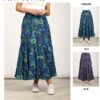 Mudflower - loose flowy maxi skirt,