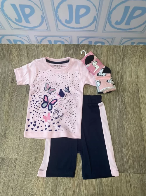 Jack & Jill girls t-shirt and shorts set