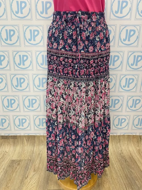 Mudflower- loose flowy maxi skirt